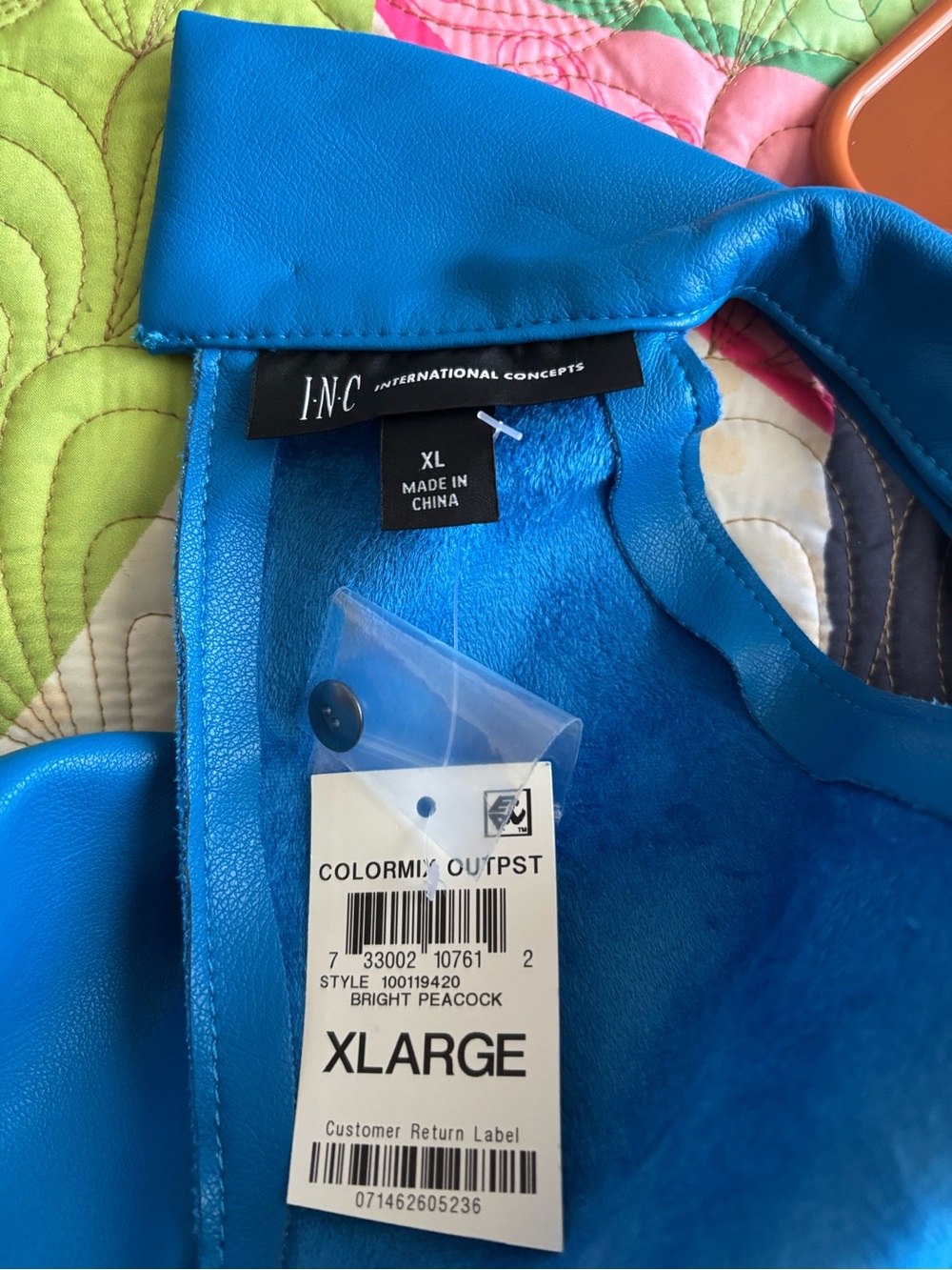International Concepts INC Blue Wrap Pencil Skirt with Side Bow and Too - Picture 5 of 8